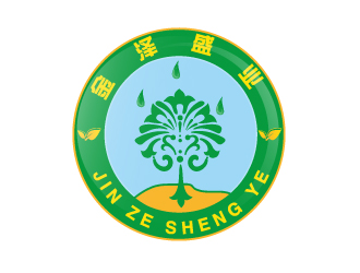 何錦江的北京金澤盛業(yè)商業(yè)服務(wù)有限公司logo設(shè)計(jì)