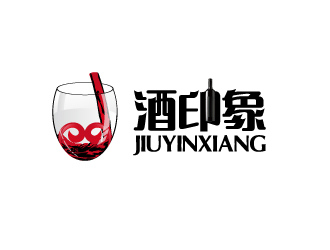 何錦江的酒印象-進(jìn)口酒業(yè)logo設(shè)計