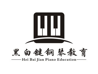 李泉輝的黑白鍵鋼琴教育logo設(shè)計(jì)