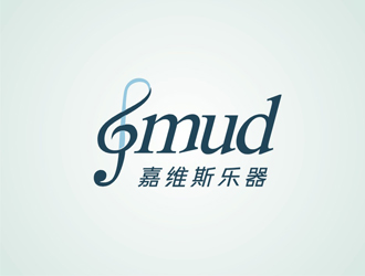 林晟廣的YMUD 吉他 樂器logo設計