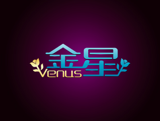 周金進的中文名稱：金星----英文名稱：Venuslogo設(shè)計