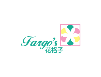 陳兆松的花格子Fargo's（Tea café）甜品店logo設(shè)計