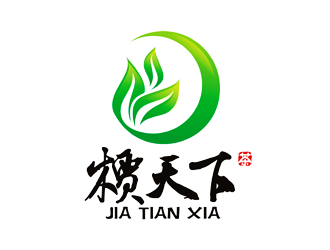 譚家強的槚天下茶館茶莊logo設計