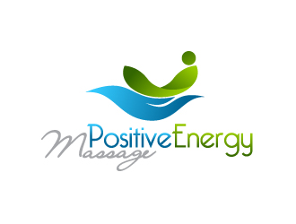 positive energy massage （正能量按摩）logo設(shè)計(jì)