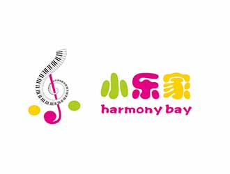 AR科技核心～雪狐設(shè)計的小樂家（中文名），harmony bay （英文名）logo設(shè)計