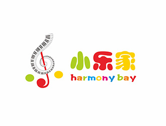 小樂家（中文名），harmony bay （英文名）logo設(shè)計