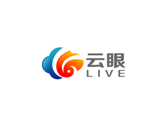 周金進(jìn)的云眼live高科技logologo設(shè)計(jì)