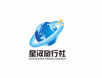 AR科技核心～雪狐設(shè)計的星漢旅行社logo設(shè)計