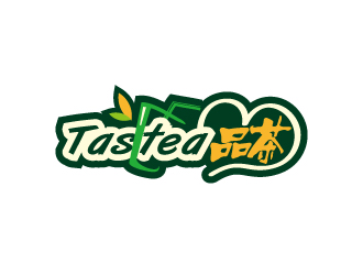 Tastea品茶奶茶店logo設(shè)計