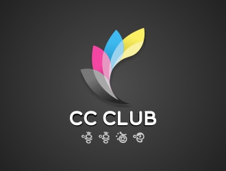 劉小紅的嘻嘻酒吧，，，英文用CC CLUBlogo設(shè)計