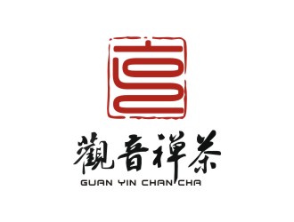 李泉輝的觀音禪茶茶館logo設(shè)計