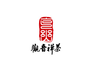 郭慶忠的觀音禪茶茶館logo設(shè)計