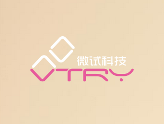 林思源的微試科技（VTRY）logo設(shè)計