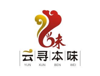 曾翼的云尋本味祥云字體logologo設(shè)計