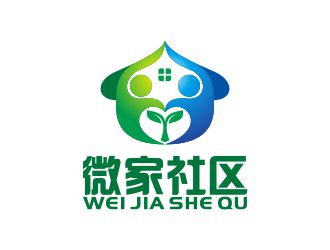 何嘉健的微家社區(qū)logo設(shè)計