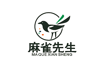 盛銘的麻雀先生logo設(shè)計