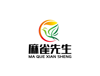 周金進的麻雀先生logo設(shè)計