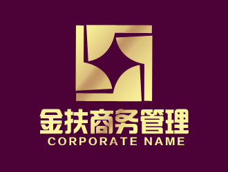 張青革的金扶商務(wù)管理有限公司logo設(shè)計(jì)