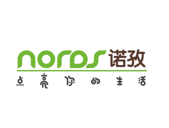 劉彩云的nords/諾孜  宣傳語：點亮你的生活logo設計