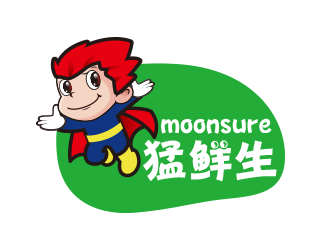 黃安悅的猛鮮生moonsurelogo設(shè)計