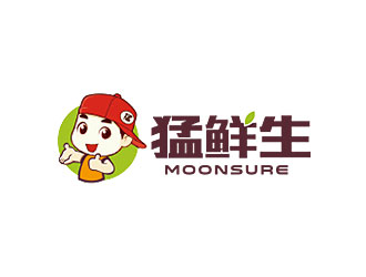 鐘炬的猛鮮生moonsurelogo設(shè)計