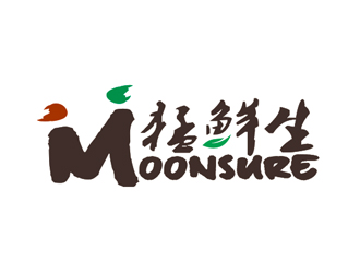 盛銘的猛鮮生moonsurelogo設(shè)計