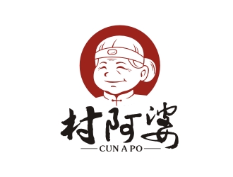 曾翼的村阿婆卡通形象logologo設(shè)計