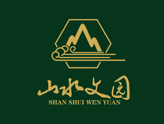 譚家強的山水文園集團logo設(shè)計