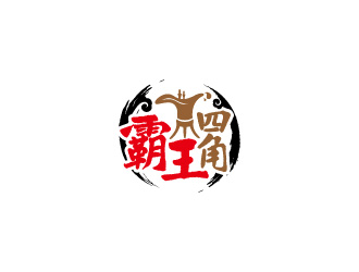 周金進(jìn)的霸王四角白酒logologo設(shè)計(jì)