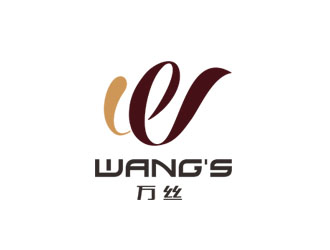 郭慶忠的WANG'S 萬絲婚紗禮服定制工作室logologo設(shè)計