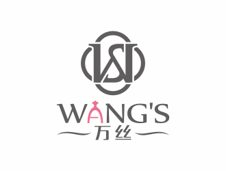 何嘉健的WANG'S 萬絲婚紗禮服定制工作室logologo設(shè)計