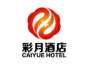 余亮亮的彩月酒店祥云logologo設(shè)計