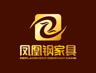 鐘炬的重慶鳳凰鋼家具有限公司logo設(shè)計