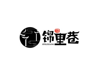 陳國(guó)偉的錦里巷小吃餐飲Logologo設(shè)計(jì)