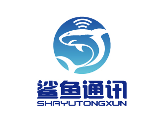 張俊的鯊魚通訊公司LOGOlogo設(shè)計