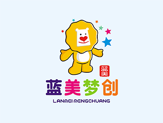 梁俊的藍美夢創(chuàng)兒童教育卡通logologo設計