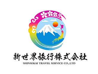 潘樂的新世界旅行株式會社  shinsekai travel service co,.ltdlogo設(shè)計