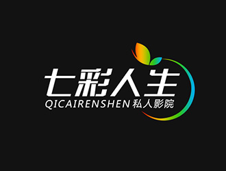 吳曉偉的七彩人生私人影院logo設(shè)計(jì)