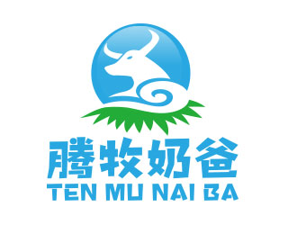 向正軍的騰牧奶爸生態(tài)有機(jī)奶制品商標(biāo)設(shè)計(jì)logo設(shè)計(jì)