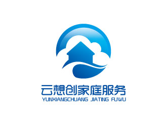 連杰的云想創(chuàng)家庭服務平臺logo設計