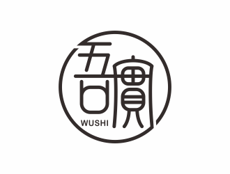 何嘉健的吾實食品小吃logologo設計