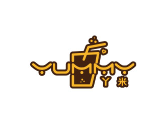 朱紅娟的丫米   英文名:yummylogo設(shè)計(jì)