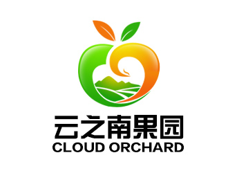 余亮亮的云之南果園CLOUD ORCHARDlogo設(shè)計(jì)