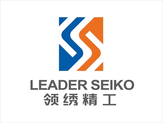 唐國(guó)強(qiáng)的領(lǐng)繡精工/LEADER SEIKOlogo設(shè)計(jì)