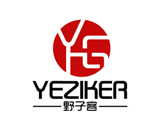 潘樂的野子客 拼音yeziker零售商標設(shè)計logo設(shè)計