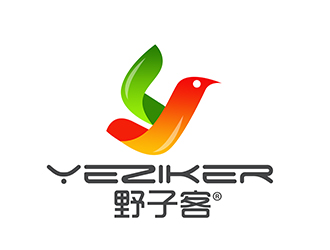 潘樂的野子客 拼音yeziker零售商標設(shè)計logo設(shè)計