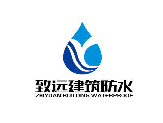 李賀的建筑防水工程單色logologo設計