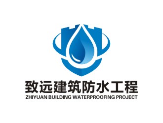 曾翼的建筑防水工程單色logologo設計