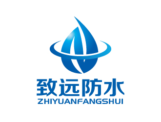 張俊的建筑防水工程單色logologo設計