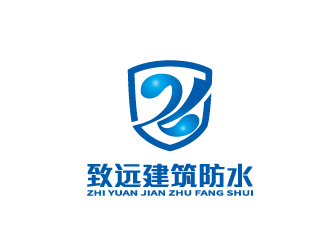 陳智江的建筑防水工程單色logologo設計